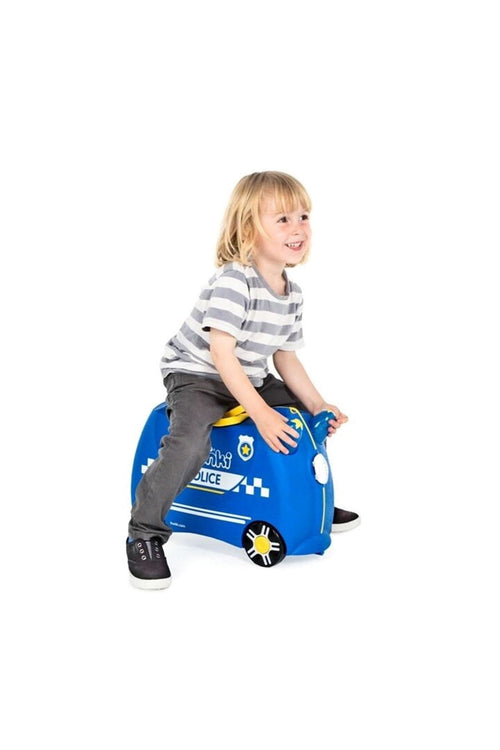 Trunki Çocuk Bavulu Trunki Çocuk Bavulu Polis Arabası Percy